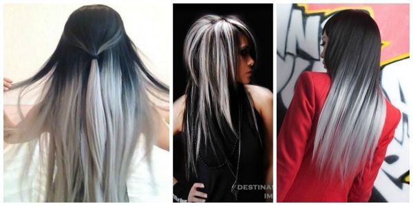 Ασπρόμαυρα μαλλιά!Ένα ιδιαίτερο στυλ των δύο άκρων στο μαλλί σας! 2