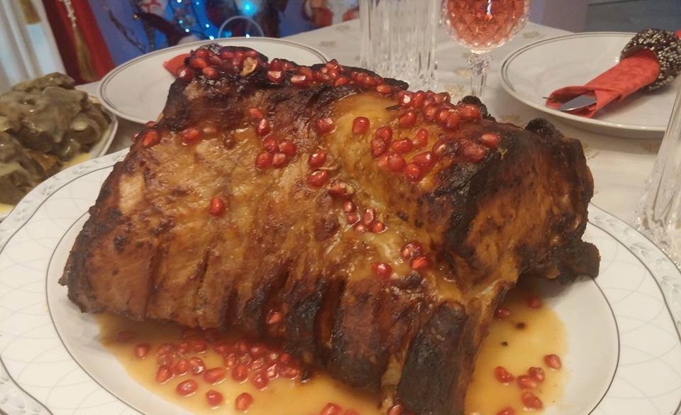 Ιδέα για το Γιορτινό τραπέζι:Χοιρινό καρέ με ρόδι