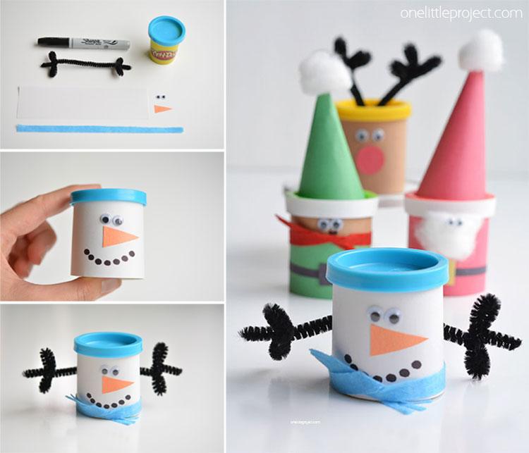 Φτιάξτε Χριστουγεννιάτικα δώρα για παιδιά με σπιτική πλαστελίνη Playdough