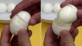 Έτσι θα καθαρίσετε το βραστό αυγό με μια κίνηση!
