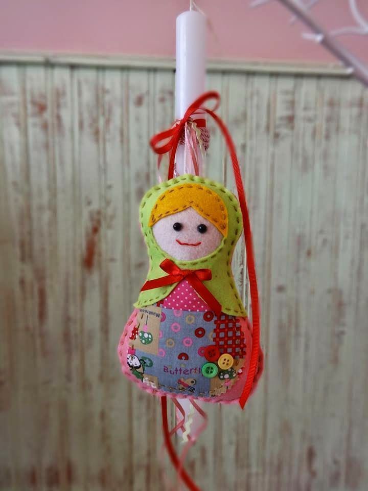 Χειροποίητες πασχαλινές λαμπάδες