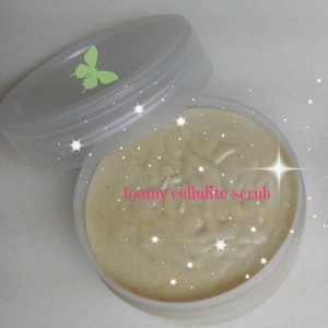 foamy cellulite scrub