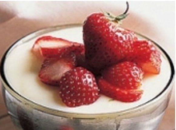 μους λεμονι με φραουλες