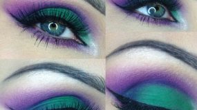 Πάρτε ιδέες για  υπέροχα  purple smokey μακιγιάζ