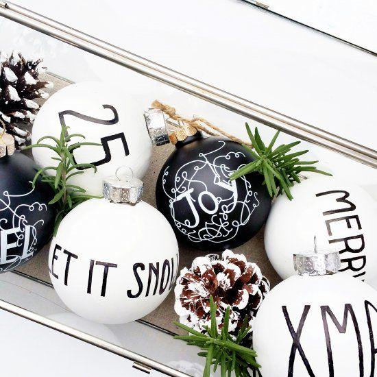 Ασπρόμαυρη διακόσμηση Χριστουγέννων!