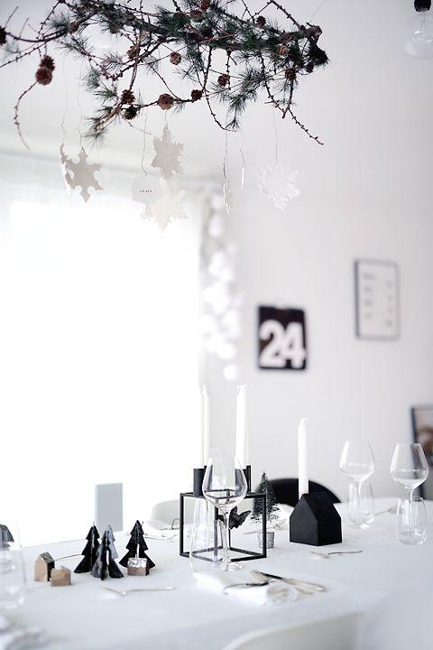 Ασπρόμαυρη διακόσμηση Χριστουγέννων!