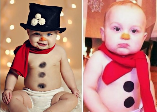 20 αποτυχημένες εορταστικές φωτογραφίες μωρών