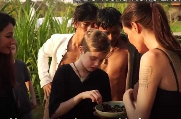 Αηδιαστικό: Η Angelina Jolie μαγειρεύει και τρώει με τα παιδιά της αράχνες και έντομα στην Καμπότζη!(vid)