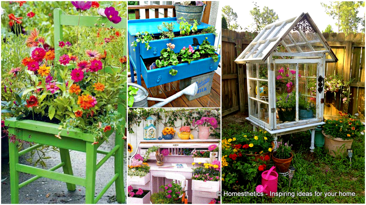 13 ιδέες δημιουργικής ανακύκλωσης των επίπλων σας για το σπίτι και το κήπο σας!