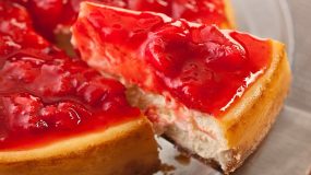 Cheesecake φράουλας με μέλι