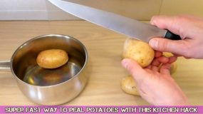 Το κόλπο που θα σας σώσει! Ξεφλουδίστε τις πατάτες σας με τον πιο εύκολο και γρήγορο τρόπο!
