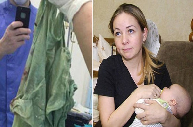 Σοκ: Γιατροί ξεγέννησαν γυναίκα με καισαρική και ξέχασαν το... σεντόνι μέσα στην κοιλιά της! (video+photos)