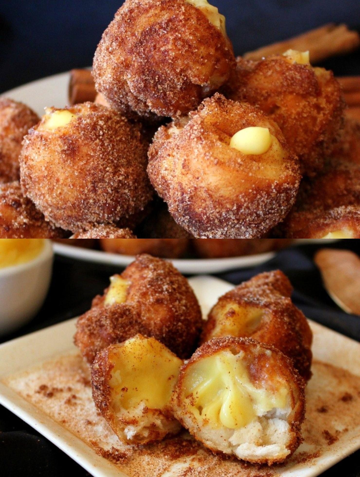 Μπουκιτσες γεμιστές με κρέμα