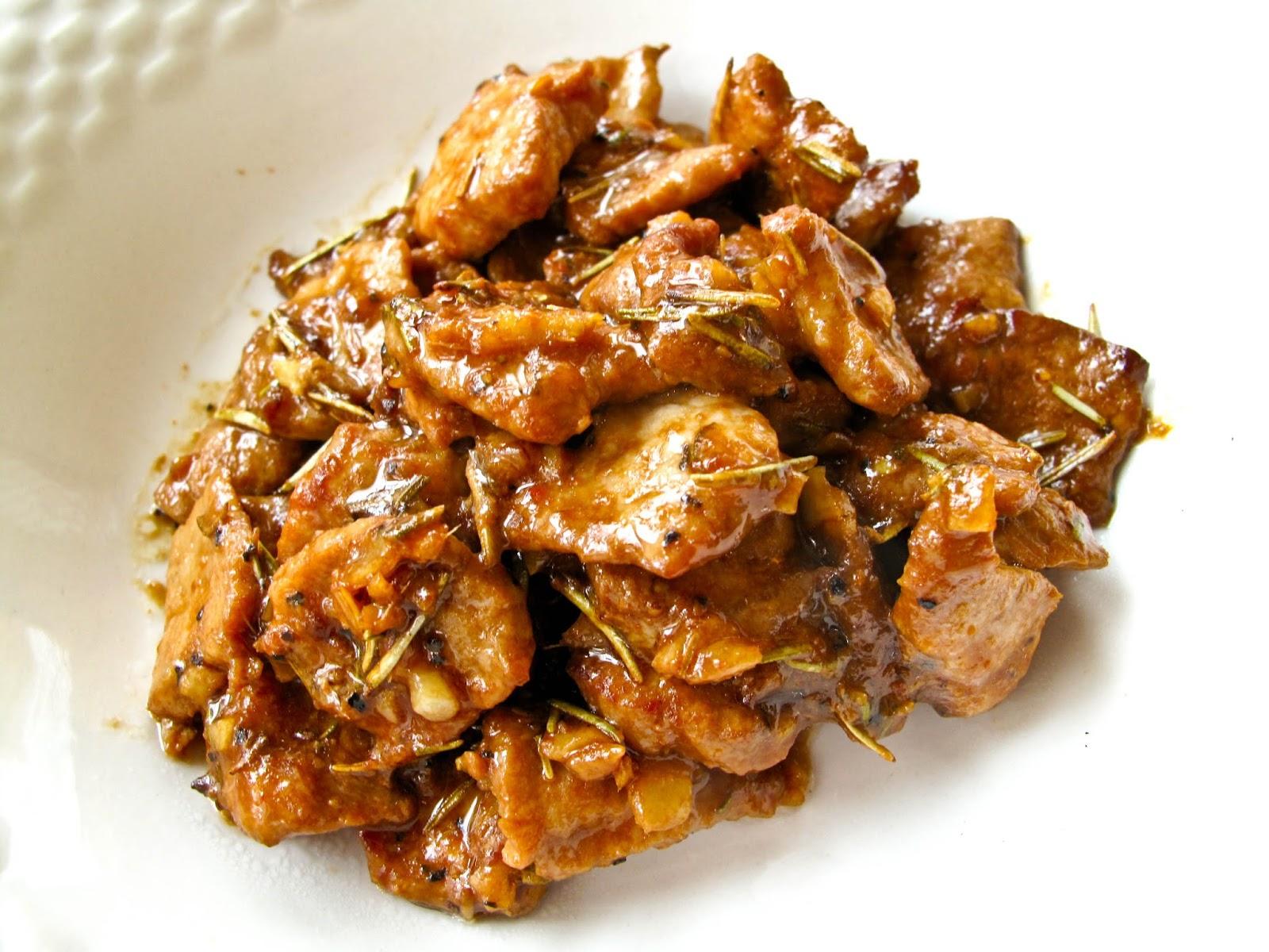 Χοιρινή τηγανιά με μουστάρδα και μπύρα