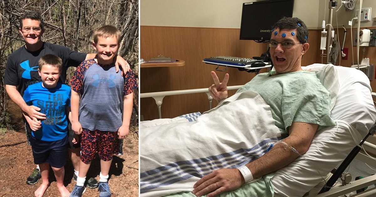 Πατέρας δυο παιδιών αφαίρεσε 98 καρκινικούς όγκους από τον εγκέφαλο αλλά δε χάνει την ελπίδα του και μένει δυνατός για τα παιδιά του – διαφορετικό