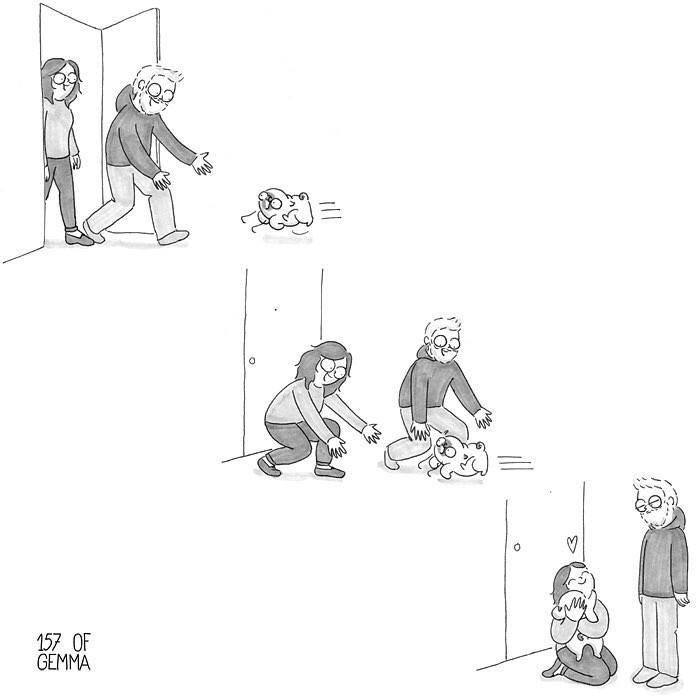 30 ξεκαρδιστικά σκίτσα που δείχνουν πώς είναι να ζεις με έναν σκύλο