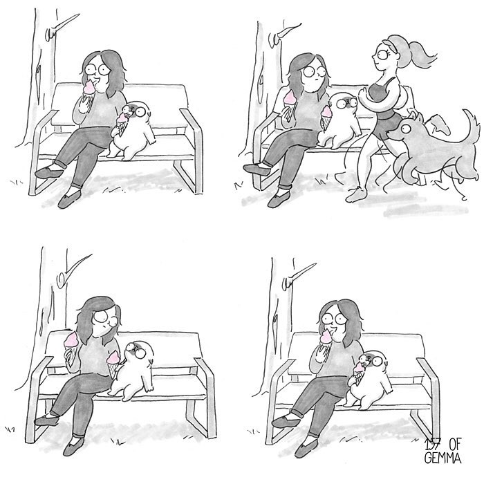 30 ξεκαρδιστικά σκίτσα που δείχνουν πώς είναι να ζεις με έναν σκύλο