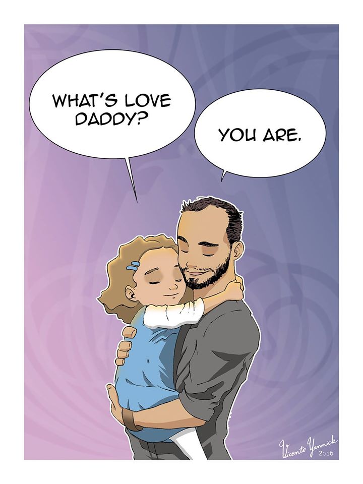 «Η ΑΓΑΠΗ είσαι ΕΣΥ»: Τα αισθήματα ενός μπαμπά μέσα απο μοναδικά σκίτσα