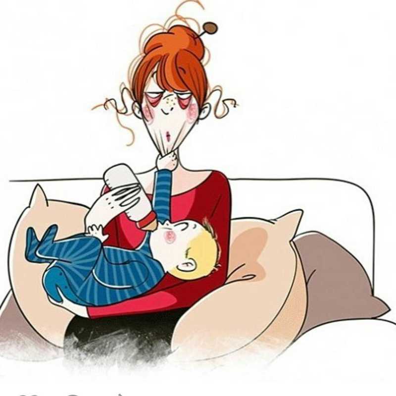 Η μητρότητα είναι η πιο δύσκολη δουλειά στον κόσμο! Δείτε τα σκίτσα που θα σας πείσουν!