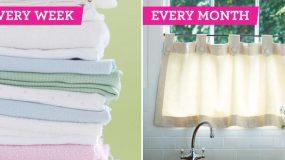 10 πράγματα που πρέπει να καθαρίζετε κάθε βδομάδα