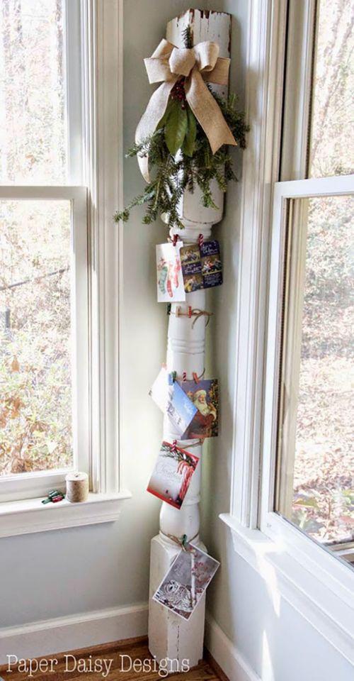21 διαφορετικοί τρόποι για να διακοσμήσετε το σπίτι με Χριστουγεννιάτικες κάρτες