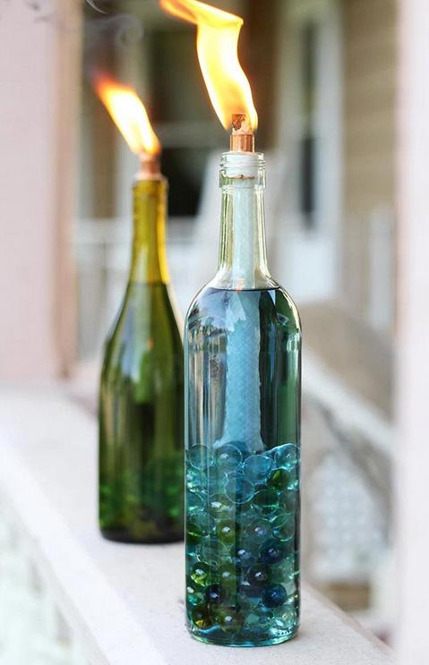24 DIY για να χρησιμοποιήσετε με ένα δημιουργικό τρόπο τα άδεια μπουκάλια κρασιού
