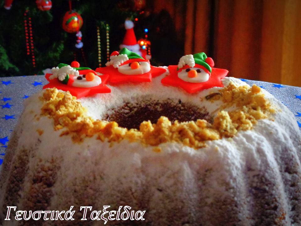 Χριστουγεννιάτικο κέικ με κολοκύθα και ουίσκι