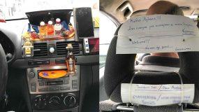 Απίστευτο!! Ταξιτζής κερνάει τους πελάτες του καφέ, τυρόπιτα ακόμη και ποτάκι