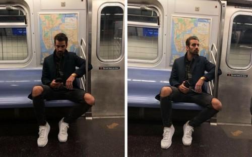 Μια κοπέλα έβγαλε κρυφά φωτογραφίες έναν όμορφο άνδρα στο μετρό και την πάτησε!!