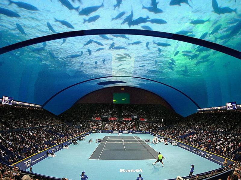 Το πρώτο υποβρύχιο γήπεδο τένις του κόσμου στο Ντουμπάι