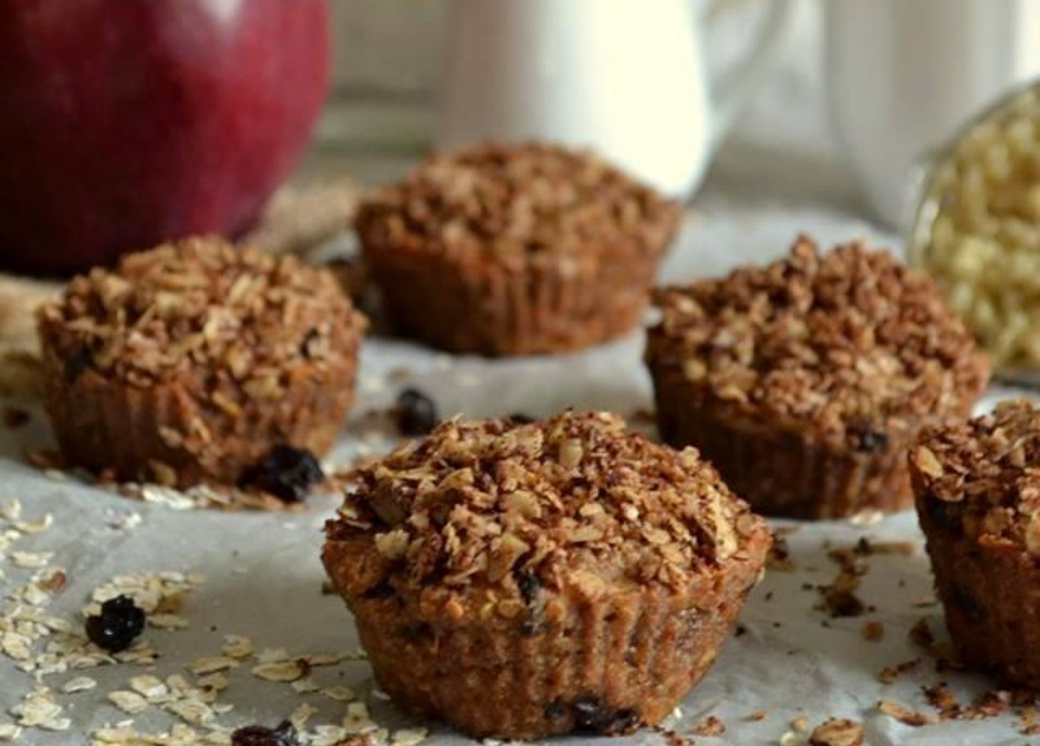 Μάφιν με κινόα και μήλο χωρίς ζάχαρη