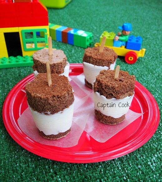 Brownie με Παγωτό σε Ξυλάκι για το παιδικό πάρτι!
