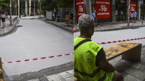 Φτιάχτηκε ο πρώτος «λευκός» δρόμος στην Αθήνα που μειώνει τις θερμοκρασίες του καλοκαιριού