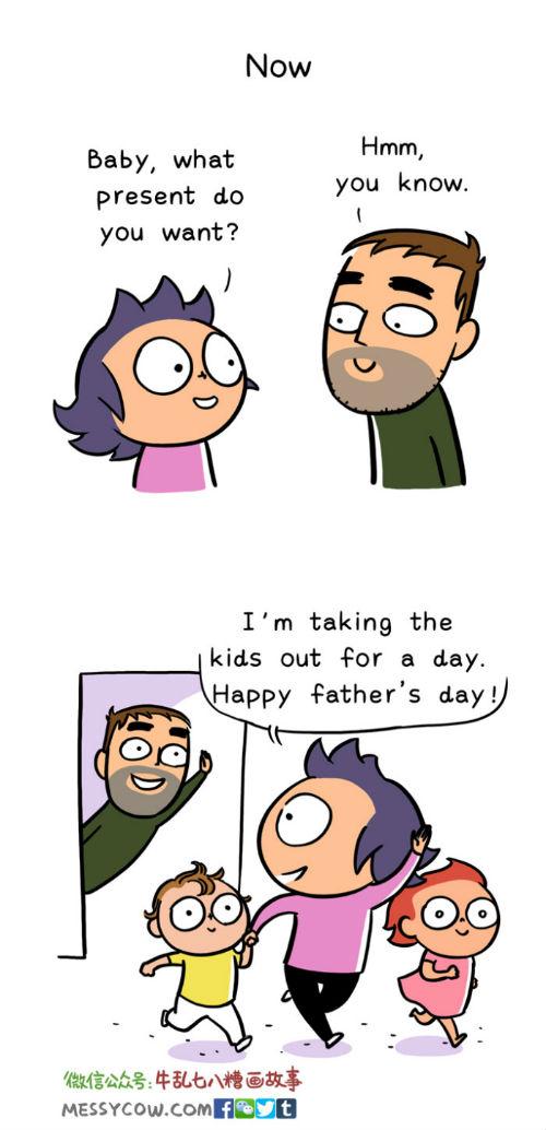 Εκπληκτικά σκίτσα απεικονίζουν τη ζωή ενός άντρα πριν και αφού γίνει μπαμπάς