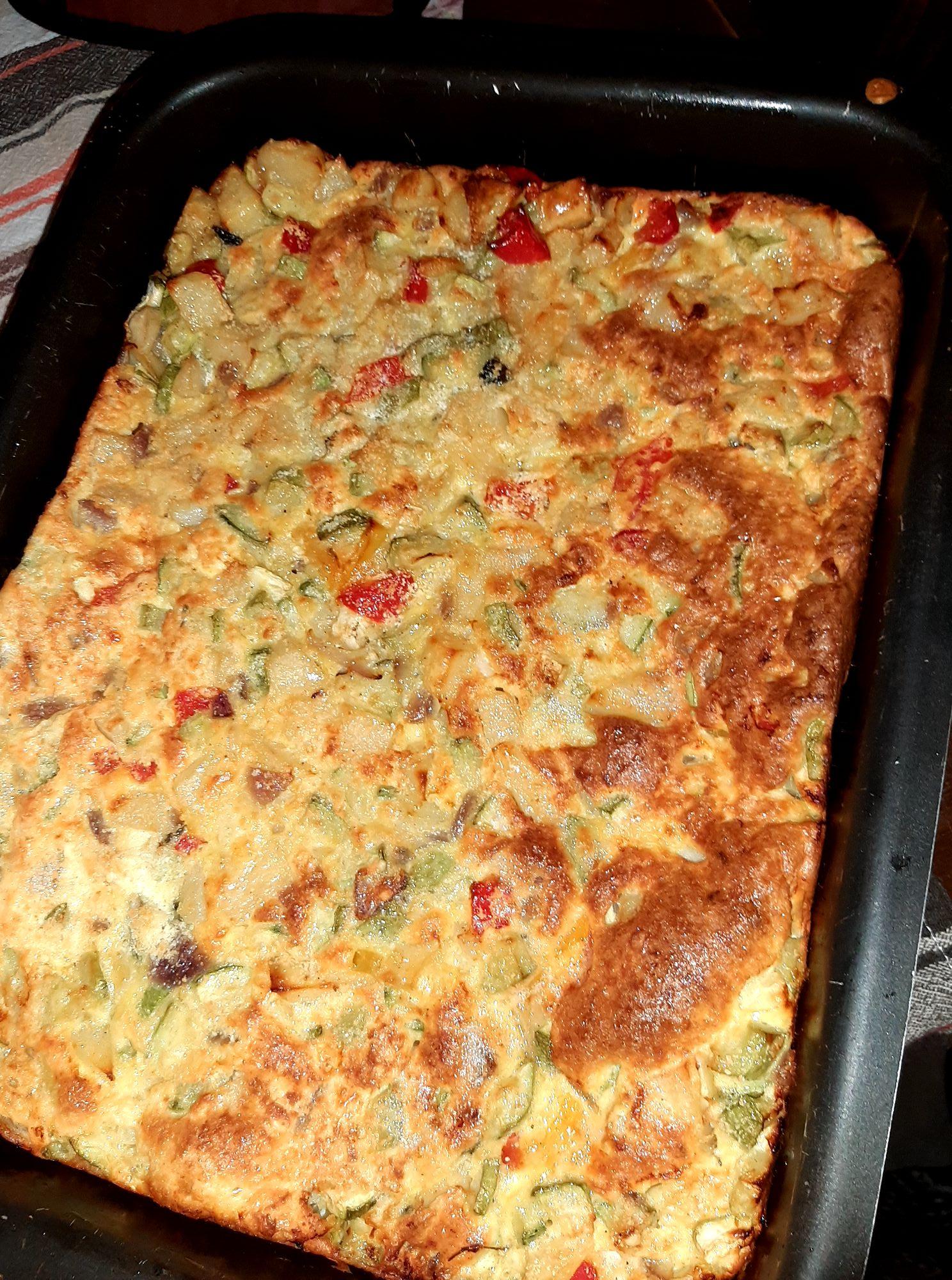 Φανταστική Ομελέτα φούρνου με βάση γλυκοπατάτας και λαχανικά