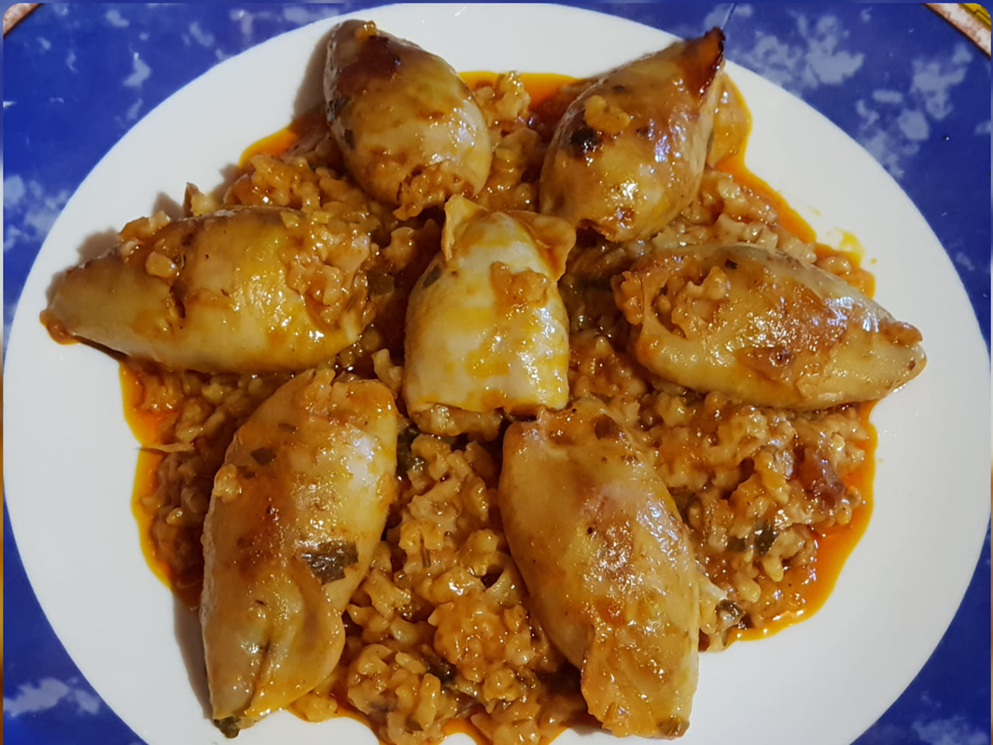 Πεντανόστιμα Καλαμαράκια γεμιστά στον φούρνο μαγειρεμένα με μπύρα