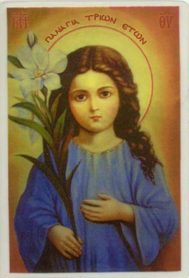 Αυτή είναι η μοναδική εικόνα της Παναγίας που την δείχνει τριών χρονών (ΦΩΤΟ)