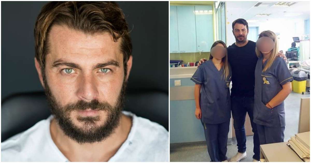 Ο Γιώργος Αγγελόπουλος πηγαίνει συχνά στο Νοσοκομείο Παίδων και επισκέπτεται άρρωστα παιδάκια επειδή τον ζητούν