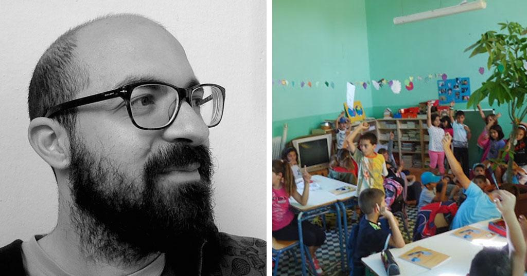 O νεαρός δάσκαλος έφτιαξε ένα αλλιώτικο σχολείο στο ορεινό Ρέθυμνο.