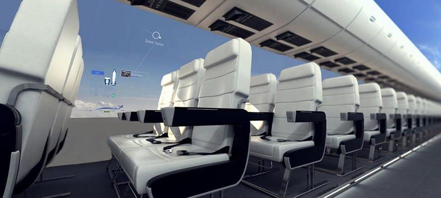 Απίστευτο- Σε 10 χρόνια τα αεροπλάνα δεν θα έχουν παράθυρα και θα προσφέρουν πανοραμική θέα στους επιβάτες