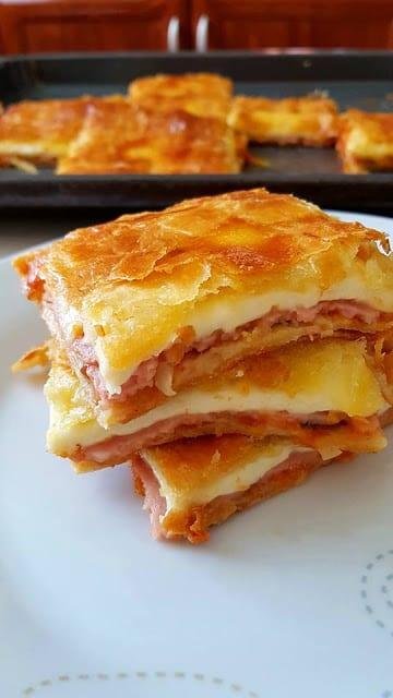 Πεντανοστιμη, εύκολη ζαμπονοτυροπιτα!