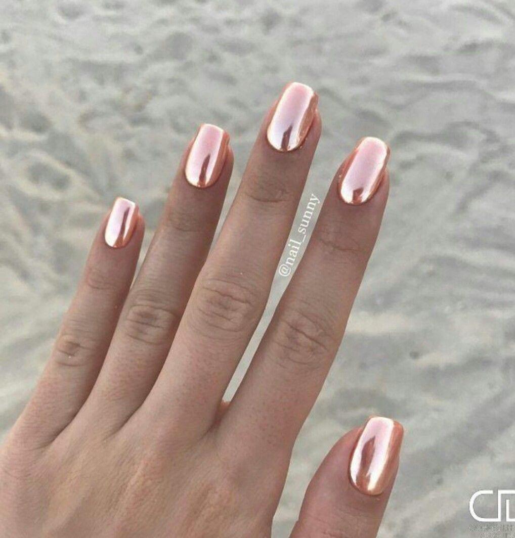 rose gold nails5