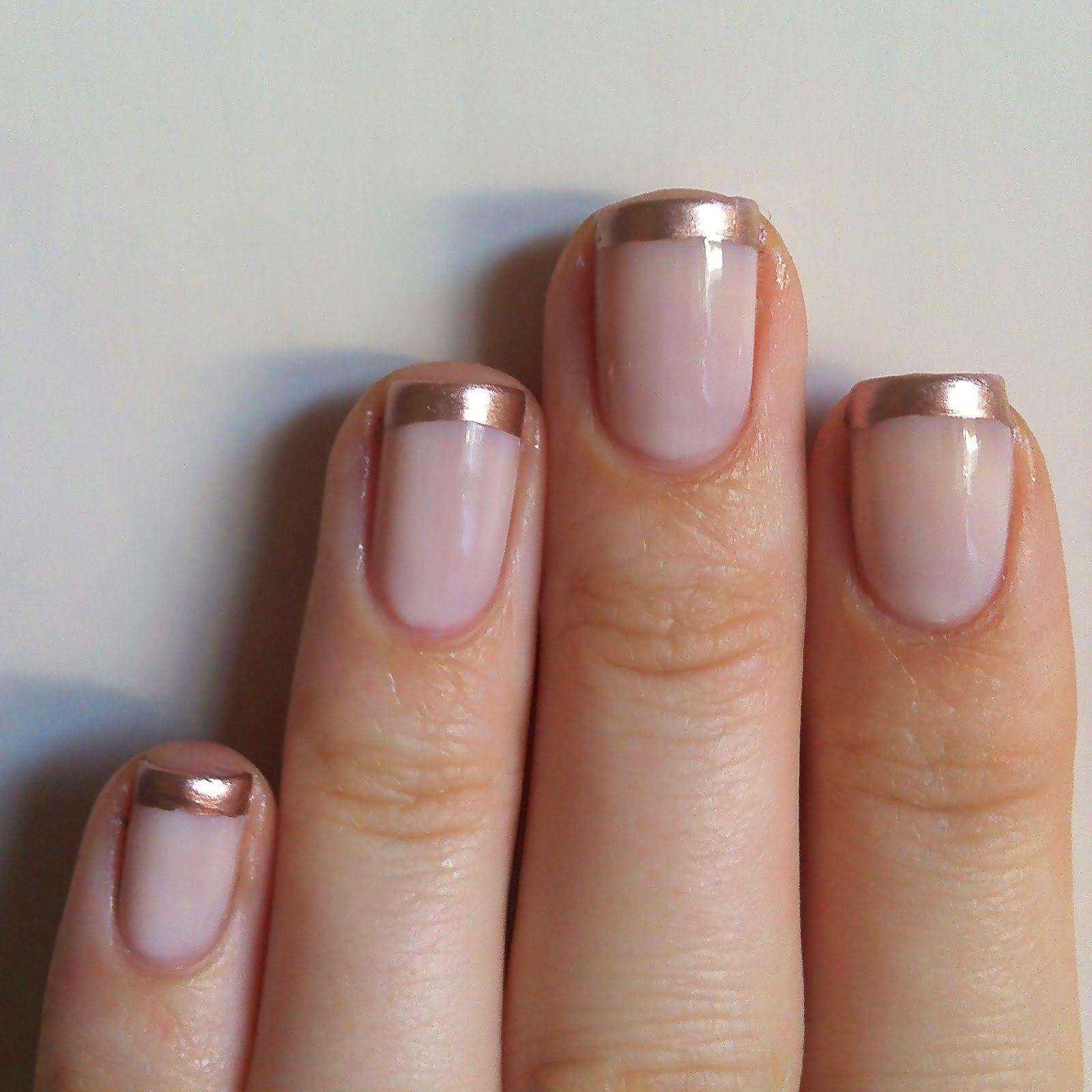 rose gold nails