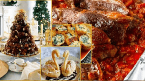 Χριστουγεννιατικο τραπέζι: Σουδάκια σε 2 εκδοχές, φωλίτσες με σπανάκι και αρνάκι στο αλουμινόχαρτο!