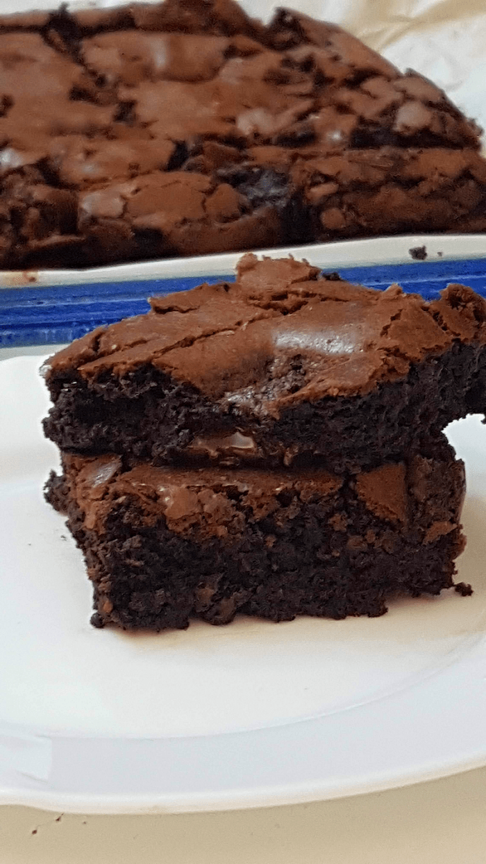 Σοκολατένιο brownies με κομμάτια σοκολάτας ?? πολύ εύκολο και νόστιμο χωρίς μίξερ