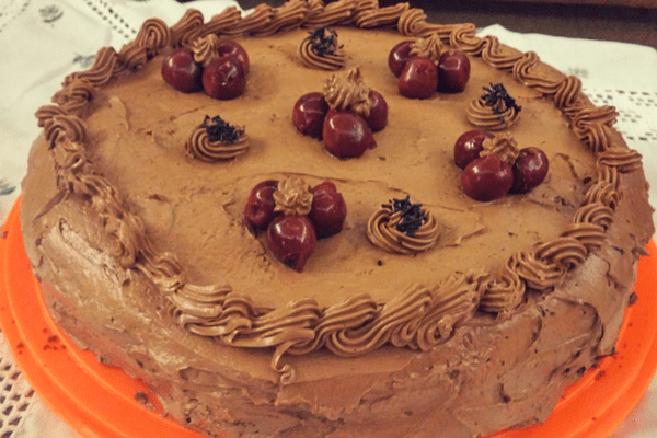 Νηστίσιμη τούρτα Black Forest σοκολάτα