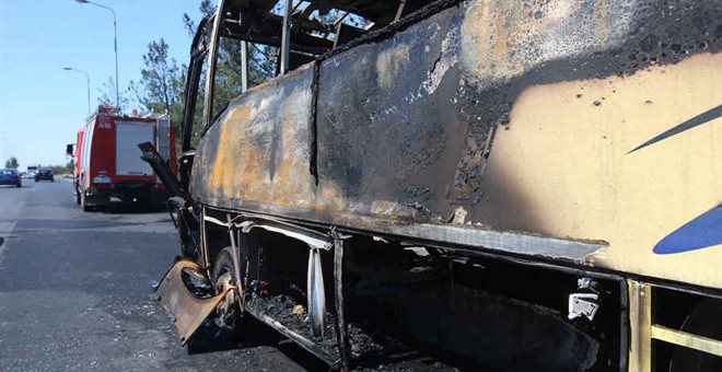 Παραλίγο τραγωδία με σχολικό λεωφορείο που έπιασε φωτιά!