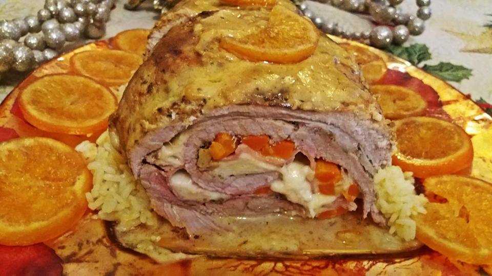 Ζουμερό Χοιρινό ρολό ιδανικό για μπουφε βήμα βήμα