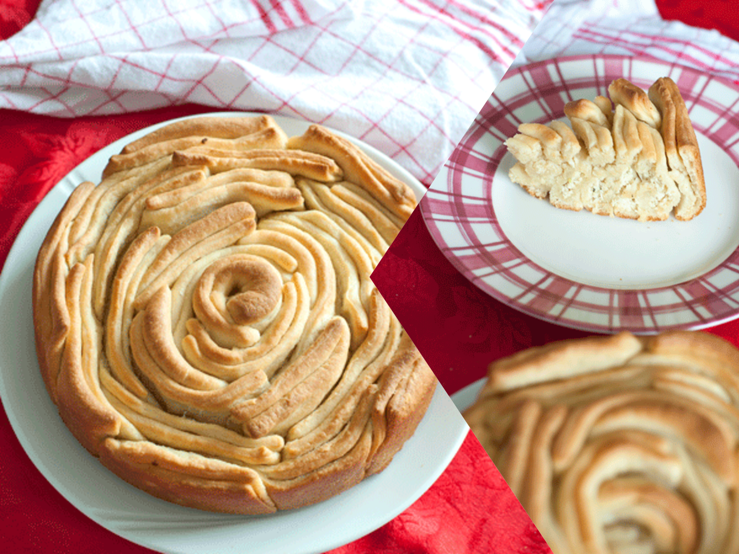 Τυρόψωμο σε σχήμα τριαντάφυλλο – Ένα ορεκτικό για τραπέζι