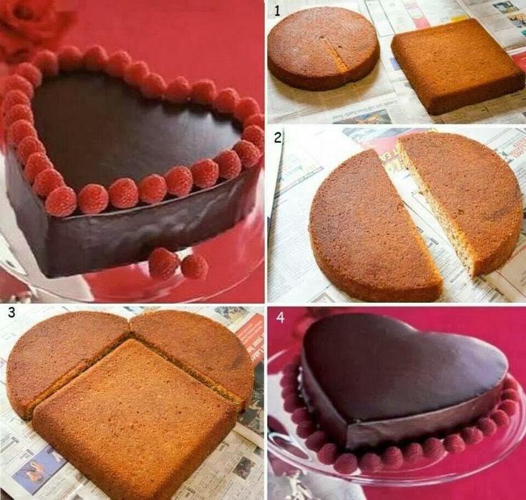 Πως να φτιάξουμε τούρτα καρδιά χωρίς ειδικές φόρμες!